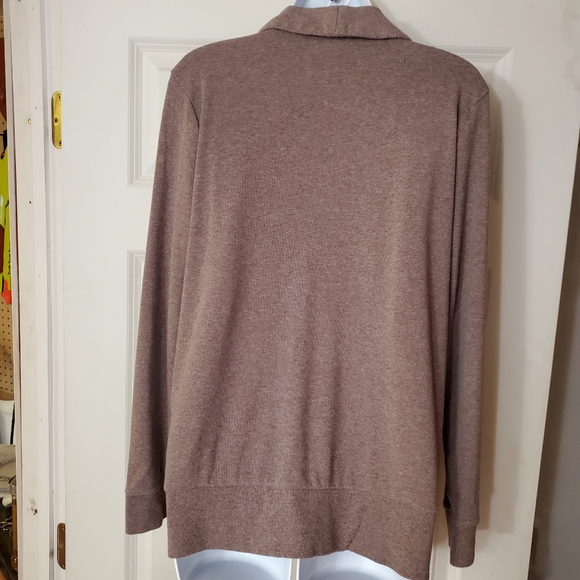 Banana Republic Brown Shawl-Neck Sweater Medium - Picture 7 of 9